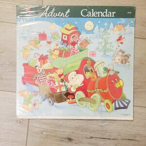 Vtg Holiday American Greetings Santa Toys Presents Christmas Advent Calendar